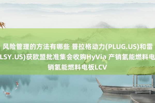 风险管理的方法有哪些 普拉格动力(PLUG.US)和雷诺(RNLSY.US)获欧盟批准集会收购HyVia 产销氢能燃料电板LCV