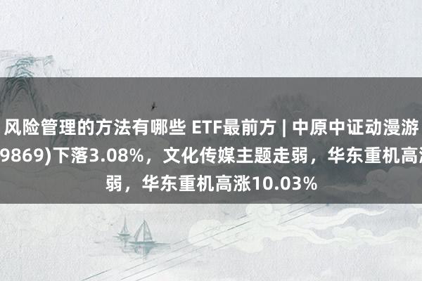 风险管理的方法有哪些 ETF最前方 | 中原中证动漫游戏ETF(159869)下落3.08%，文化传媒主题走弱，华东重机高涨10.03%