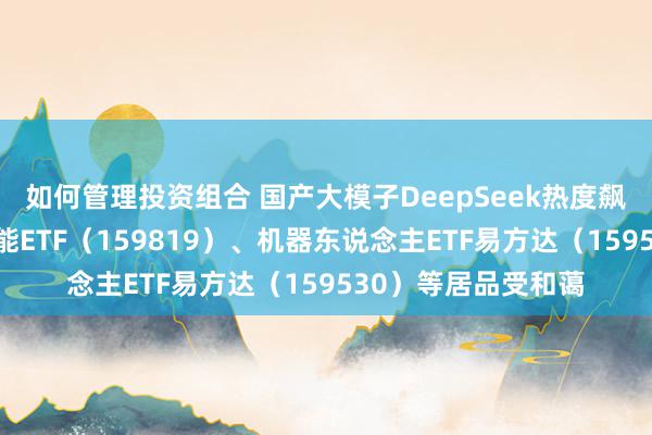 如何管理投资组合 国产大模子DeepSeek热度飙升，东说念主工智能ETF（159819）、机器东说念主ETF易方达（159530）等居品受和蔼